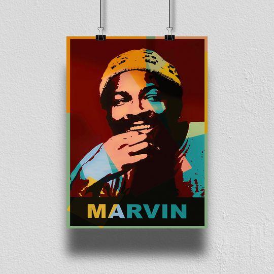 Marvin Gaye/Marvin Gaye Poster Meaningful Gift For Family Gift For Boyfriend Valentine Gift Birthday Gift Holiday Gift