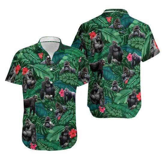 Gorilla Lovers Gift Hawaiian Shirt Gift For Your Girlfriend Boyfriend Gift For Love Gift For Friend Best Valentine Present Holiday Gift