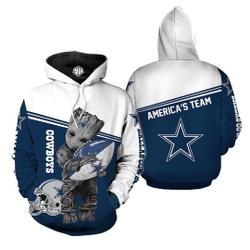 Dallas Cowboys 3D Hoodie