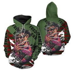 Freddy Krueger Nightmare Elm Street Horror Movie Hoodie