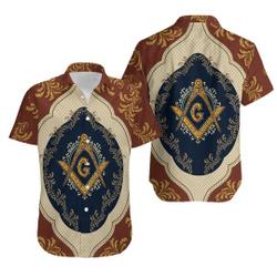 Masonic With Square And Compasses Hawaiian Shirt Gift For Your Girlfriend Boyfriend Gift For Love Gift For Friend Best Valentine Present Holiday Gift