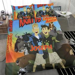 Wild Kratts Custom Name Bedding Set Gift For Your Girlfriend Boyfriend Gift For Love Gift For Friend Best Valentine Present Holiday Gift