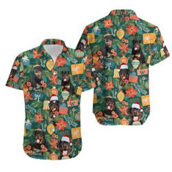Funny Rottweiler Dog Christmas Hawaiian Shirt Gift For Your Girlfriend Boyfriend Gift For Love Gift For Friend Best Valentine Present Holiday Gift