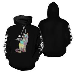 Cute Stray Cat Stray Video Game Pullovers Hoodie
