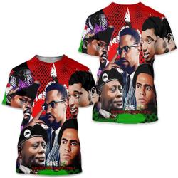 Visionaries Revolutionaries Black Panthers Malcolm 3D T-Shirt Meaningful Gift For Family Gift For Boyfriend Valentine Gift