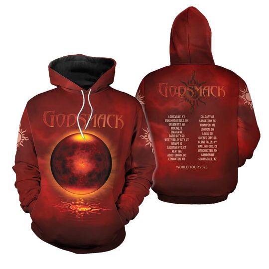 Godsmack Music Band Tour 3D Hoodie