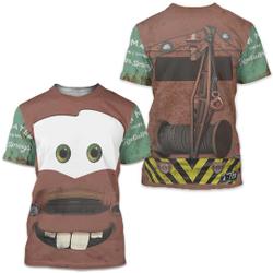Disney Tow Mater 3D Costume Shirt Meaningful Gift For Family Gift For Boyfriend Valentine Gift