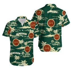 Jameson Hawaiian Beach Pattern Shirt Gift For Your Girlfriend Boyfriend Gift For Love Gift For Friend Best Valentine Present Holiday Gift