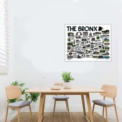 The Bronx Map Art Premium Matte Vertical Poster Meaningful Gift For Family Gift For Boyfriend Valentine Gift Birthday Gift Holiday Gift