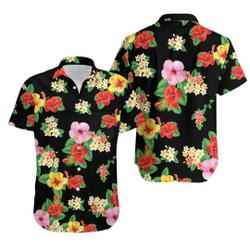 Floral Print Made In Hawaii Street Fashion Hawaiian Shirt Gift For Your Girlfriend Boyfriend Gift For Love Gift For Friend Best Valentine Present Holiday Gift