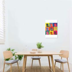 Andy Warhol Colourful Cat Canvas Meaningful Gift For Family Gift For Boyfriend Valentine Gift Birthday Gift Holiday Gift
