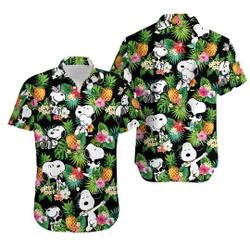 Snoopy Hawaiian Shirt  Summer Shirt Gift For Your Girlfriend Boyfriend Gift For Love Gift For Friend Best Valentine Present Holiday Gift