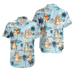 BlueyDad Hawaiian Shirt, BlueyDad Shirt, BlueyDad And Bingo Shirt Gift For Your Girlfriend Boyfriend Gift For Love Gift For Friend Best Valentine Present Holiday Gift