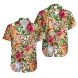 Cat Print Hawaiian Shirt Gift For Your Girlfriend Boyfriend Gift For Love Gift For Friend Best Valentine Present Holiday Gift