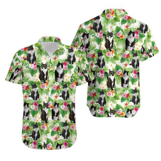 Tuxedo cat Hawaiian Shirt Gift For Your Girlfriend Boyfriend Gift For Love Gift For Friend Best Valentine Present Holiday Gift