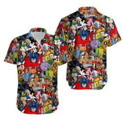 80s Cartoon Colorful Hawaiian Shirt Gift For Your Girlfriend Boyfriend Gift For Love Gift For Friend Best Valentine Present Holiday Gift