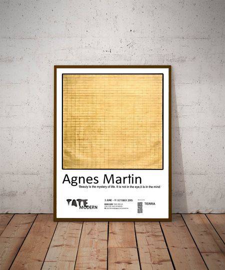 Agnes Martin Tate Modern Poster Meaningful Gift For Family Gift For Boyfriend Valentine Gift Birthday Gift Holiday Gift