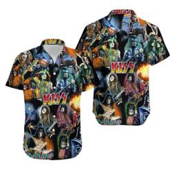 Rock Band 3D All Over Print Hawaiian Shirt,Hawaiian Shirt Gift For Your Girlfriend Boyfriend Gift For Love Gift For Friend Best Valentine Present Holiday Gift