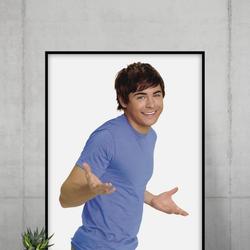 zac efron - troy bolton - shrug meme Poster Meaningful Gift For Family Gift For Boyfriend Valentine Gift Birthday Gift Holiday Gift