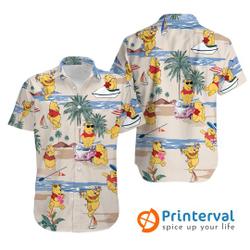 Pooh Beach Hawaiian Shirt Gift For Your Girlfriend Boyfriend Gift For Love Gift For Friend Best Valentine Present Holiday Gift