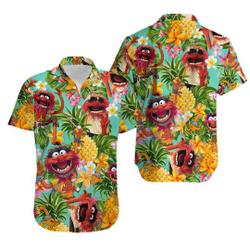 Muppet Hawaii Shirts And Shorts/ Animal Muppet Hawaii Shirt/ Muppets Tropical Hawaii Shirt Gift For Your Girlfriend Boyfriend Gift For Love Gift For Friend Best Valentine Present Holiday Gift