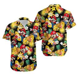 Mario Mario Hawaiian Shirt Gift For Your Girlfriend Boyfriend Gift For Love Gift For Friend Best Valentine Present Holiday Gift