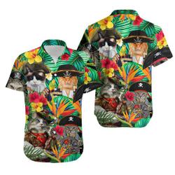 Tropical Pirate Cat It's Pirate Life For Me Hawaiian Shirt For Cat Lovers - Pirate Aloha Shirt, Short Sleeve Series Hawaii Beach Shirt Gift For Your Girlfriend Boyfriend