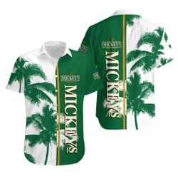 Mickey Fine Malt Liquor Palm Tree Summer Beach Hawaiian Shirt Gift For Your Girlfriend Boyfriend Gift For Love Gift For Friend Best Valentine Present Holiday Gift