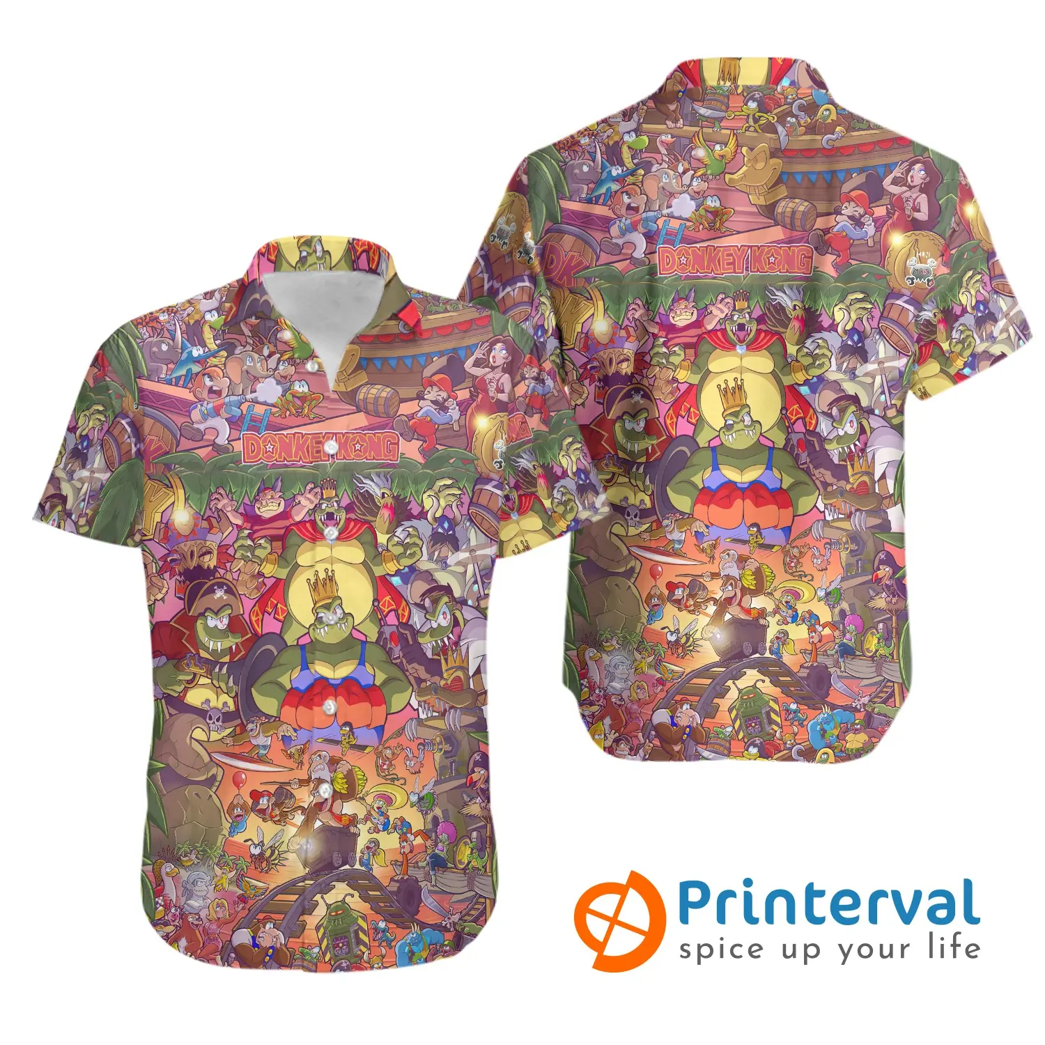 3D Donkey Kong Hawaiian Shirt Gift For Your Girlfriend Boyfriend Gift For Love Gift For Friend Best Valentine Present Holiday Gift