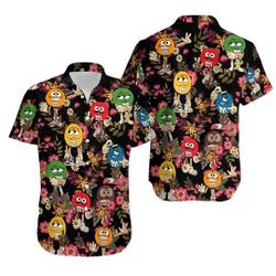 M And M Shirt, M And M Hawaiian Shirt Gift For Your Girlfriend Boyfriend Gift For Love Gift For Friend Best Valentine Present Holiday Gift