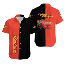 Disney Lightning Mcqueen Hawaiian Shirt Gift For Your Girlfriend Boyfriend Gift For Love Gift For Friend Best Valentine Present Holiday Gift