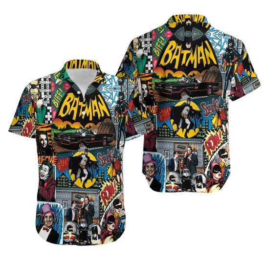 Batman Superheroes Characters Lovers Hawaiian Shirt Gift For Your Girlfriend Boyfriend Gift For Love Gift For Friend Best Valentine Present Holiday Gift