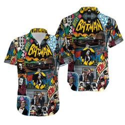 Batman Superheroes Characters Lovers Hawaiian Shirt Gift For Your Girlfriend Boyfriend Gift For Love Gift For Friend Best Valentine Present Holiday Gift