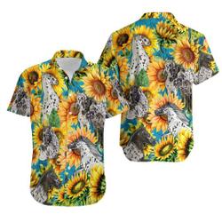 Sunflower Horse Design Hawaiian Hawaii Beach Shirt Gift For Your Girlfriend Boyfriend Gift For Love Gift For Friend Best Valentine Present Holiday Gift