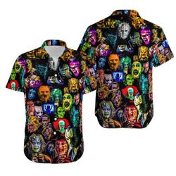 Halloween Horror 3D Hawaii Shirt Gift For Your Girlfriend Boyfriend Gift For Love Gift For Friend Best Valentine Present Holiday Gift