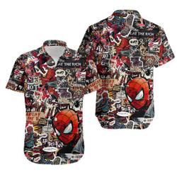 Spider Punk Hawaiian Shirts, Spider Man Across Gift For Your Girlfriend Boyfriend Gift For Love Gift For Friend Best Valentine Present Holiday Gift