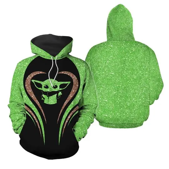 Baby Yoda Women Legging, Baby Yoda 3D Hoodie