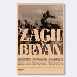 Zach Bryan Poster - Quiet, Heavy Dreams Poster Meaningful Gift For Family Gift For Boyfriend Valentine Gift Birthday Gift Holiday Gift