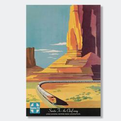 Vintage Railroad Travel Poster Meaningful Gift For Family Gift For Boyfriend Valentine Gift Birthday Gift Holiday Gift