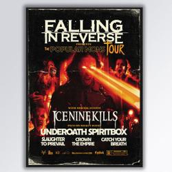 Falling In Reverse Announce Summer 2023 The Popular Music Tour Poster Meaningful Gift For Family Gift For Boyfriend Valentine Gift Birthday Gift Holiday Gift