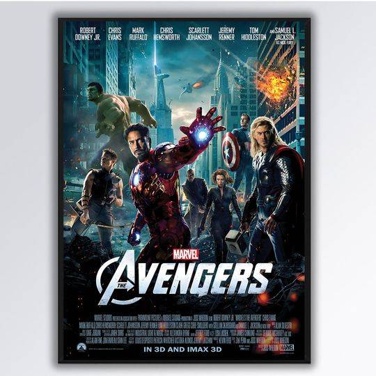 The Avengers Movie Poster Meaningful Gift For Family Gift For Boyfriend Valentine Gift Birthday Gift Holiday Gift