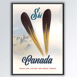 Ski Canada locations Premium Matte Vertical Poster Meaningful Gift For Family Gift For Boyfriend Valentine Gift Birthday Gift Holiday Gift