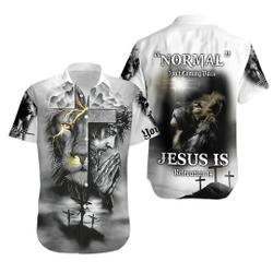 Customized Name Normal Isn���t Coming Back But Jesus Is Revelation Hawaii Shirts Gift For Your Girlfriend Boyfriend Gift For Love Gift For Friend Best Valentine Present Holiday Gift