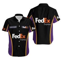 Fedex express custom name Summer Hawaiian Shirts Gift For Your Girlfriend Boyfriend Gift For Love Gift For Friend Best Valentine Present Holiday Gift