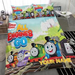 Personalized Thomas The Train Bedding Set Gift For Your Girlfriend Boyfriend Gift For Love Gift For Friend Best Valentine Present Holiday Gift