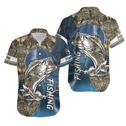 Tmarc Tee Bass fishing Sport - Blue version Fishing Hawaii Shirt Gift For Your Girlfriend Boyfriend Gift For Love Gift For Friend Best Valentine Present Holiday Gift