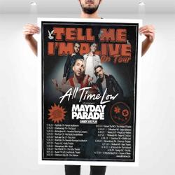 All Time Low - Tour 2023 Poster Meaningful Gift For Family Gift For Boyfriend Valentine Gift Birthday Gift Holiday Gift