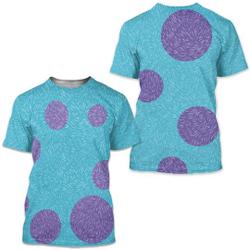 Monster Spotted Purple Polka Dots 3D Tshirt Meaningful Gift For Family Gift For Boyfriend Valentine Gift
