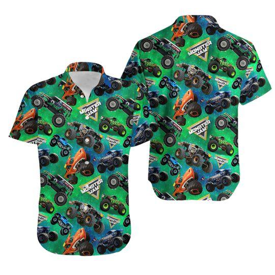 Monster Truck Hawaiian Shirt Gift For Your Girlfriend Boyfriend Gift For Love Gift For Friend Best Valentine Present Holiday Gift