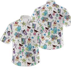 Monsters Inc Hawaiian Shirt Gift For Your Girlfriend Boyfriend Gift For Love Gift For Friend Best Valentine Present Holiday Gift